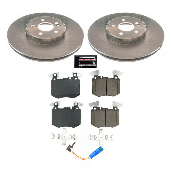 PowerStop OE Stock Replacement Low-Dust Ceramic Brake Pad and Rotor Kit
