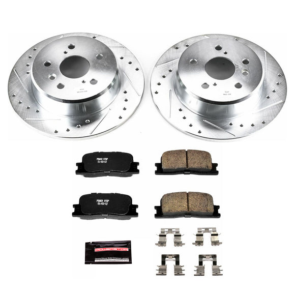PowerStop Z23 Daily Driver Carbon-Fiber Ceramic Brake Pad and Drilled & Slotted