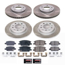 PowerStop Semi-Coated Rotor and Low-Dust Ceramic Brake Pad Kit