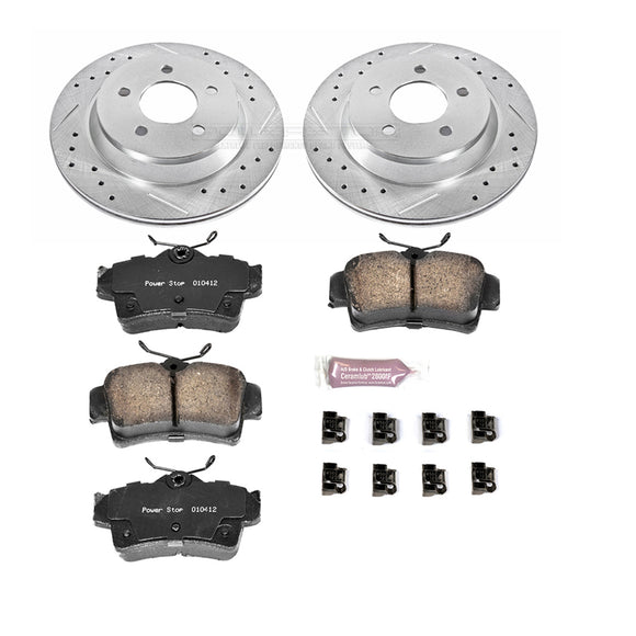 PowerStop Z23 Daily Driver Carbon-Fiber Ceramic Brake Pad and Drilled & Slotted