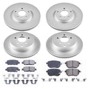 PowerStop Genuine Geomet Coated Rotor and Low-Dust Ceramic Brake Pad Kit