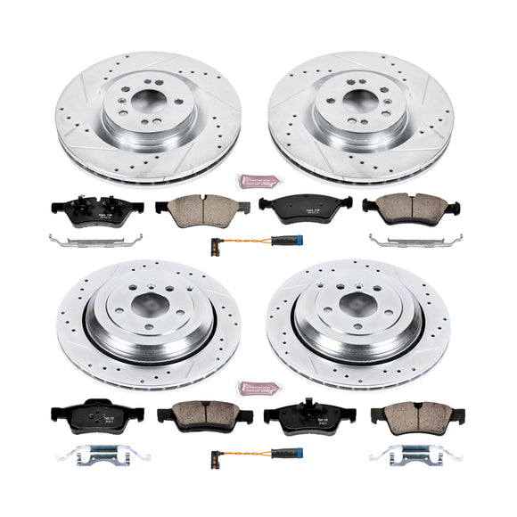PowerStop Z23 Daily Driver Carbon-Fiber Ceramic Brake Pad and Drilled & Slotted