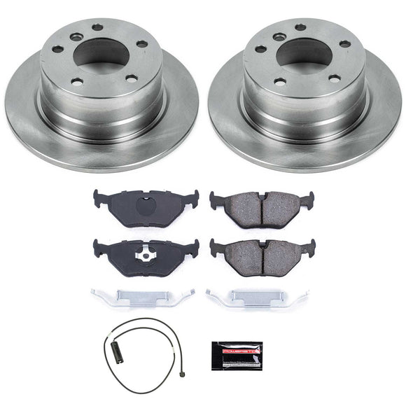 PowerStop OE Stock Replacement Low-Dust Ceramic Brake Pad and Rotor Kit