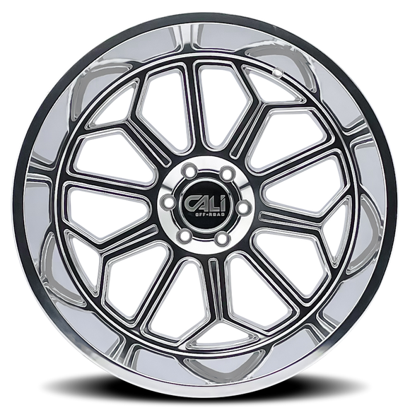 20x10 Cali Off-Road Auburn Polished 6x135 ET-25 CB87.1 Wheel Rim