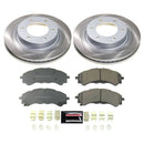PowerStop Semi-Coated Rotor and Low-Dust Ceramic Brake Pad Kit