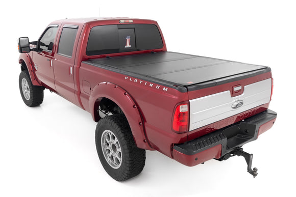 Rough Country Hard Tri-Fold Bed Cover 6'10" Bed For Ford Super Duty 08-16