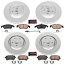 PowerStop Genuine Geomet Coated Rotor and Carbon-Fiber Ceramic Brake Pad Kit