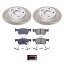 PowerStop Semi-Coated Rotor and Low-Dust Ceramic Brake Pad Kit