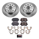 PowerStop OE Stock Replacement Low-Dust Ceramic Brake Pad and Rotor Kit