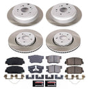 PowerStop Semi-Coated Rotor and Low-Dust Ceramic Brake Pad Kit