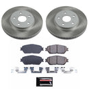 PowerStop Semi-Coated Rotor and Low-Dust Ceramic Brake Pad Kit