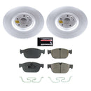 PowerStop Genuine Geomet Coated Rotor and Carbon-Fiber Ceramic Brake Pad Kit