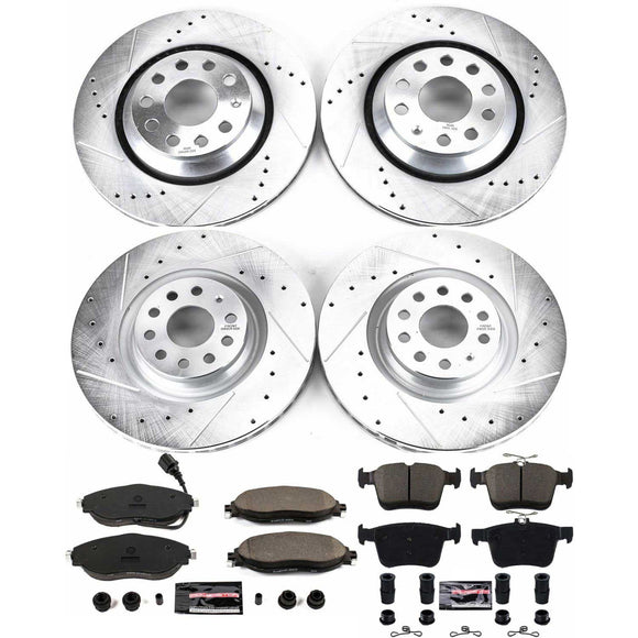PowerStop Z23 Daily Driver Carbon-Fiber Ceramic Brake Pad and Drilled & Slotted