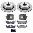 PowerStop OE Stock Replacement Low-Dust Ceramic Brake Pad, Rotor and Caliper Kit
