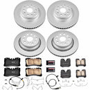 PowerStop Genuine Geomet Coated Rotor and Low-Dust Ceramic Brake Pad Kit