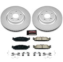 PowerStop Genuine Geomet Coated Rotor and Low-Dust Ceramic Brake Pad Kit