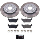 PowerStop Semi-Coated Rotor and Low-Dust Ceramic Brake Pad Kit