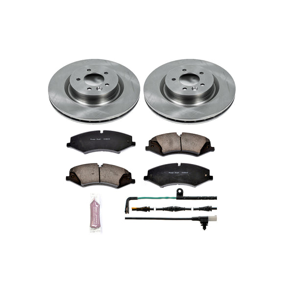PowerStop OE Stock Replacement Low-Dust Ceramic Brake Pad and Rotor Kit