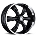 20x9 Vision 142 Legend 5/6 Gloss Black Machined Lip 6x139.7 ET20 CB106.2