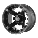 12X7 Fairway Alloys Battle Matte Black Wheel/Rim 4x101.6 ET-47-3