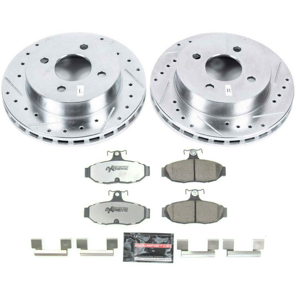 PowerStop Z26 Street Performance Ceramic Brake Pad and Drilled & Slotted Rotor K