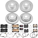 PowerStop Genuine Geomet Coated Rotor and Low-Dust Ceramic Brake Pad Kit