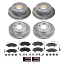 PowerStop Semi-Coated Rotor and Low-Dust Ceramic Brake Pad Kit