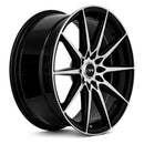 18x8 DRW Tuner D19 Gloss Black Machine Face 5x100/114.3 ET38 wheel/rim
