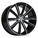 20x10.5 Vision 471 Splinter Gloss Black - Machined Wheel 5x112 ET30 CB66.56