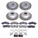 PowerStop Semi-Coated Rotor and Low-Dust Ceramic Brake Pad Kit
