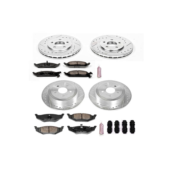 PowerStop Z23 Daily Driver Carbon-Fiber Ceramic Brake Pad and Drilled & Slotted