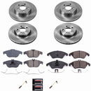 PowerStop OE Stock Replacement Low-Dust Ceramic Brake Pad and Rotor Kit