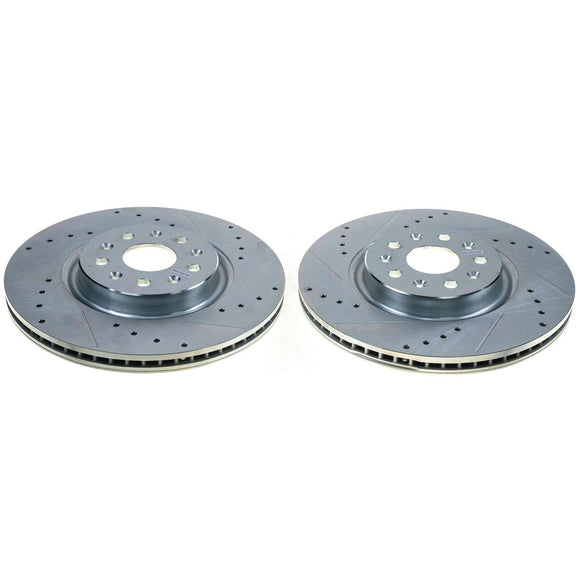 PowerStop Evolution Performance Drilled, Slotted & Plated Brake Rotor Pair