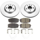 PowerStop Genuine Geomet Coated Rotor and Low-Dust Ceramic Brake Pad Kit