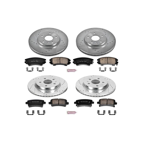 PowerStop Z23 Daily Driver Carbon-Fiber Ceramic Brake Pad and Drilled & Slotted