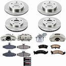 PowerStop OE Stock Replacement Low-Dust Ceramic Brake Pad, Rotor and Caliper Kit