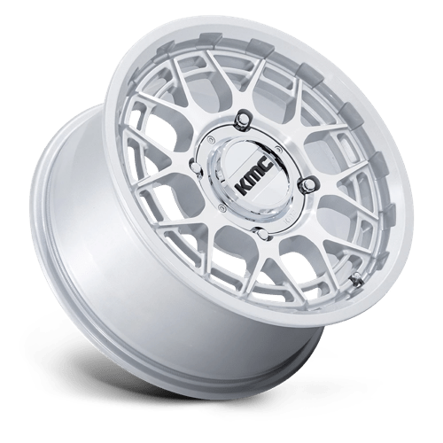 15X7 KMC Powersports KS139 Technic UTV Gloss Silver 4x156 ET38 Wheel Rim