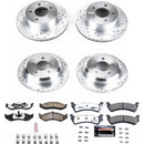 PowerStop Z36 Carbon-Fiber Ceramic Brake Pad with Drilled and Slotted Rotor Kit