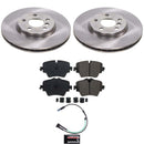OE Stock Replacement Low-Dust Ceramic Brake Pad and Rotor Kit