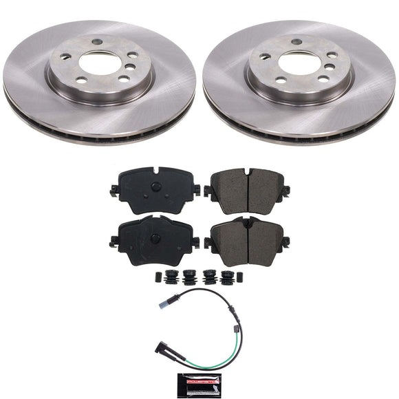 OE Stock Replacement Low-Dust Ceramic Brake Pad and Rotor Kit