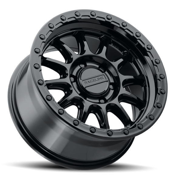 17x8.5 Raceline 960GB Alpha Gloss Black 6x139.7 ET0 CB106.1 Wheel