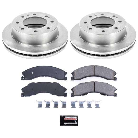 PowerStop OE Stock Replacement Low-Dust Ceramic Brake Pad and Rotor Kit