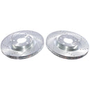 PowerStop Evolution Drilled Slotted Rotors Pair Front For Mazda CX-50
