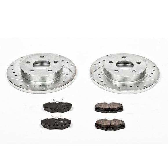 PowerStop Z23 Daily Driver Carbon-Fiber Ceramic Brake Pad and Drilled & Slotted