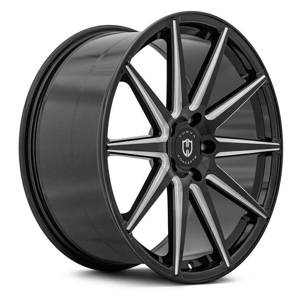 20x10.5 Curva C49 Gloss Black Milled 5x112 ET40 wheel/rim