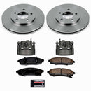 PowerStop OE Stock Replacement Low-Dust Ceramic Brake Pad, Rotor and Caliper Kit