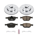 PowerStop Z23 Daily Driver Carbon-Fiber Ceramic Brake Pad and Drilled & Slotted