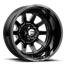 22x8.25 Fuel Off-Road DE09 FF09D Matte Black Milled 10x225 ET-202 CB170.1 Wheel