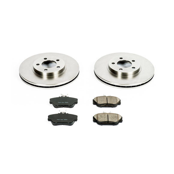 PowerStop OE Stock Replacement Low-Dust Ceramic Brake Pad and Rotor Kit