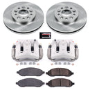 PowerStop OE Stock Replacement Low-Dust Ceramic Brake Pad, Rotor and Caliper Kit